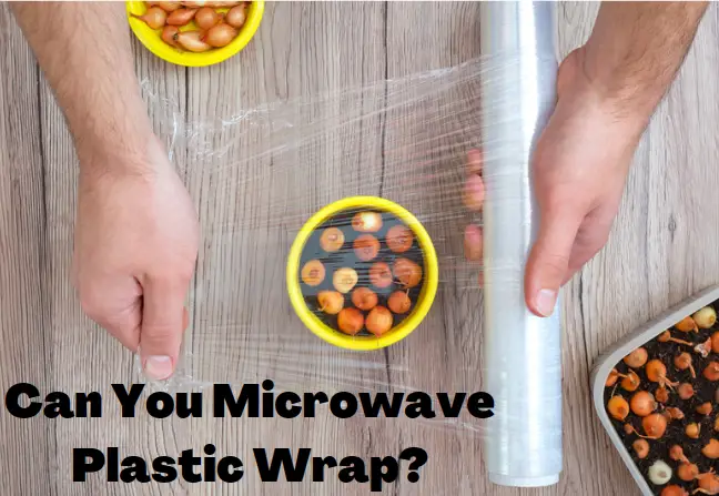 plastic wrap covering food