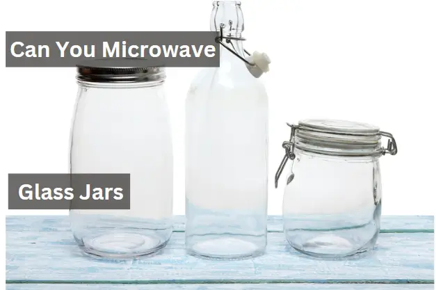 3 different glass jars