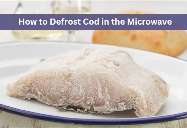 frozen cod on a plate