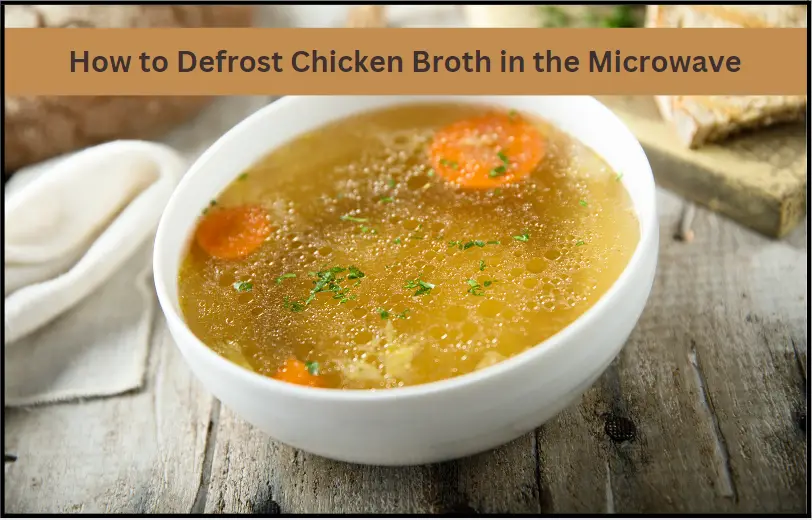 a bowl of chicken broth